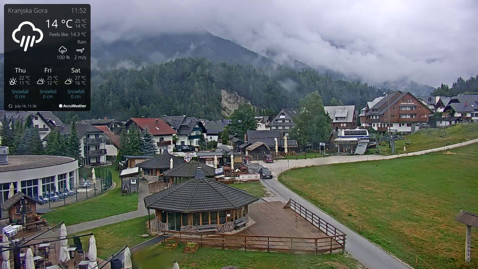 Kranjska Gora Ski Slopes Live Cam - Jesenice, Gorenjska (Upper Carniola), Slovenia