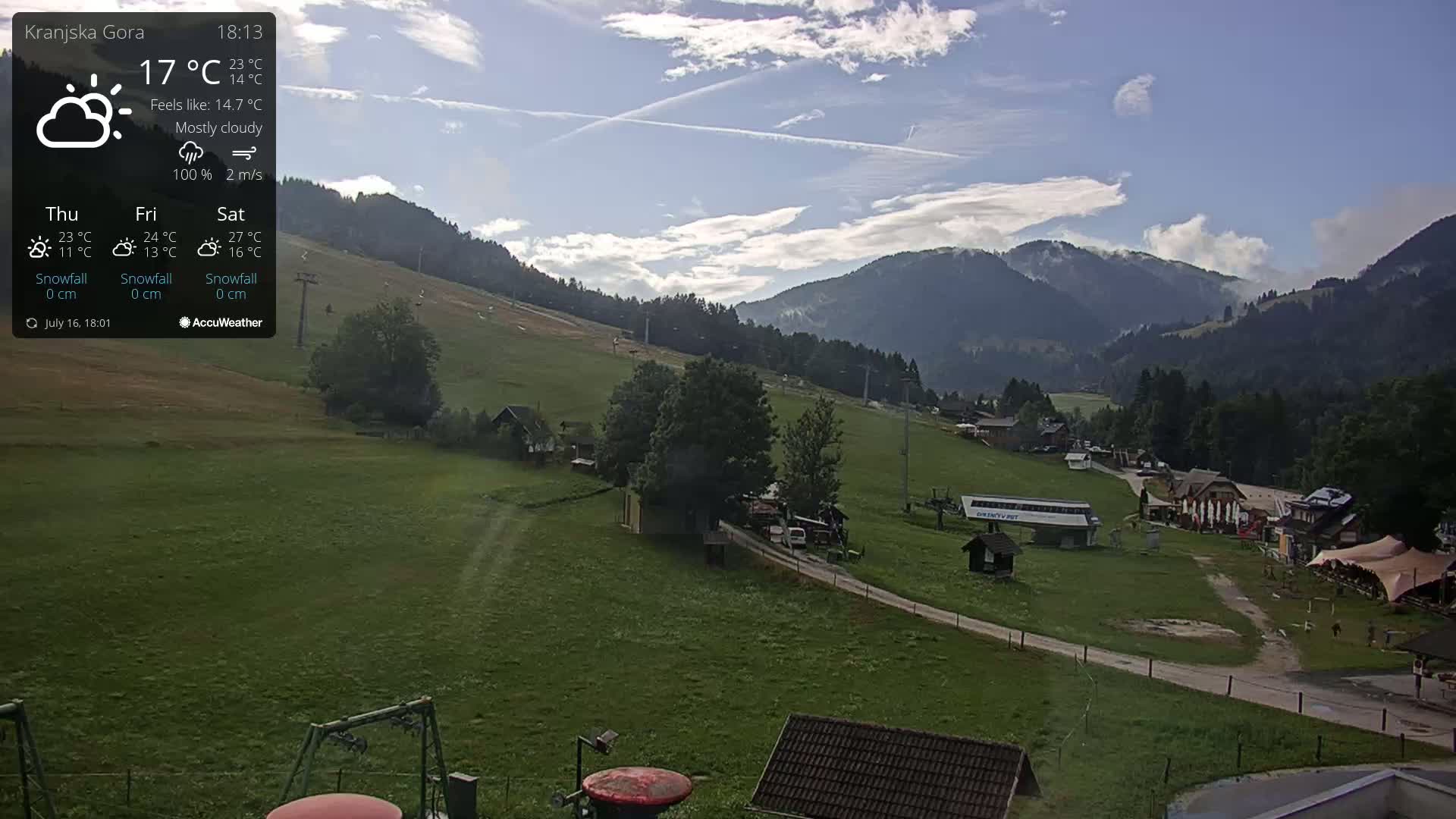 Kranjska Gora Ski Slopes Live Cam - Jesenice, Gorenjska (Upper Carniola), Slovenia