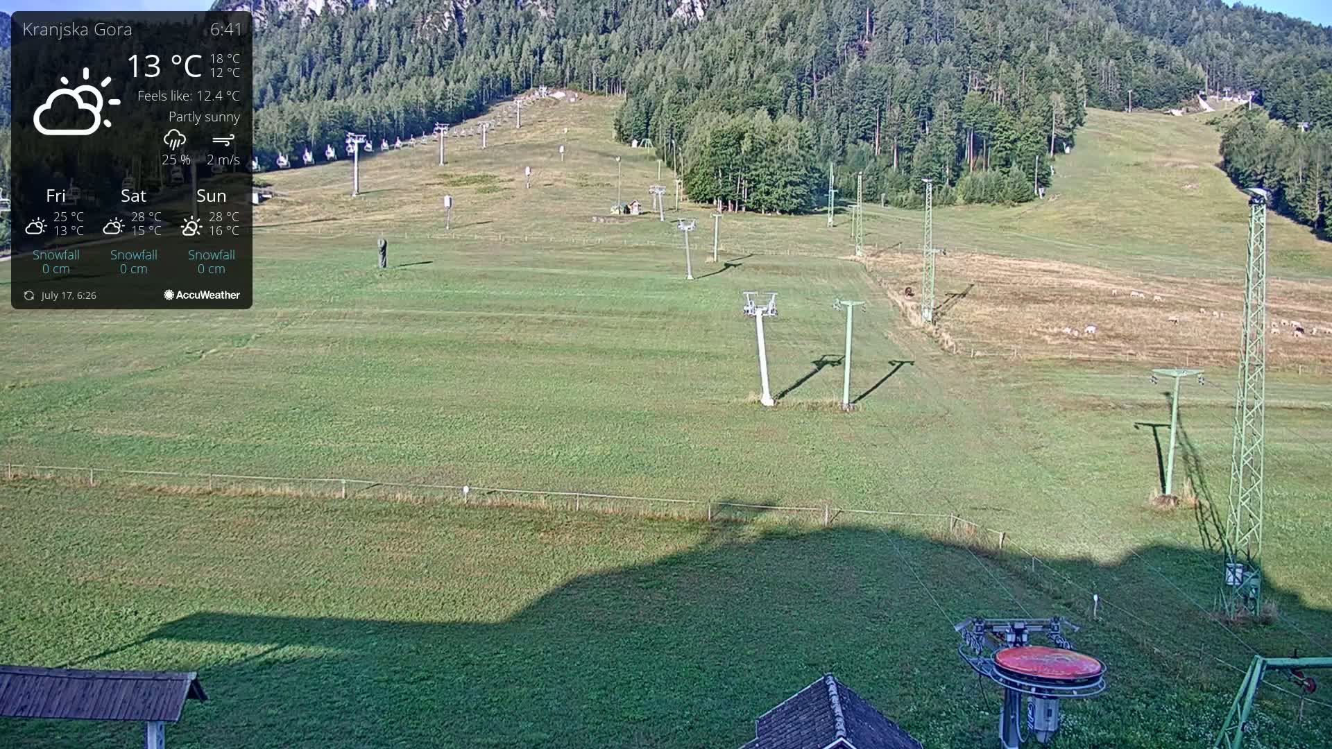Kranjska Gora Ski Slopes Live Cam - Jesenice, Gorenjska (Upper Carniola), Slovenia