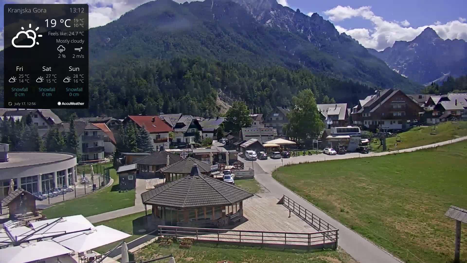Kranjska Gora Ski Slopes Live Cam - Jesenice, Gorenjska (Upper Carniola), Slovenia