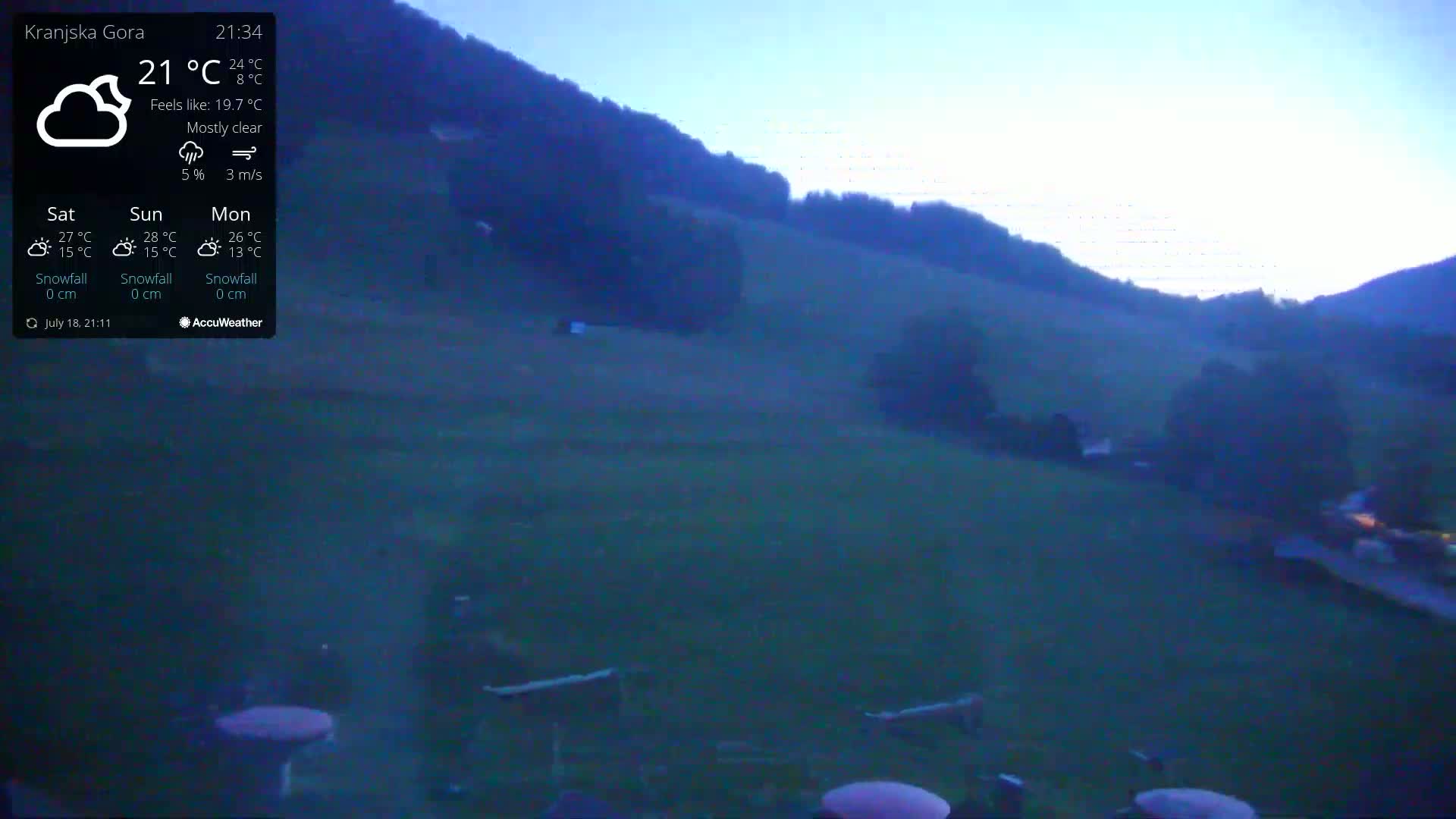 Kranjska Gora Ski Slopes Live Cam - Jesenice, Gorenjska (Upper Carniola), Slovenia
