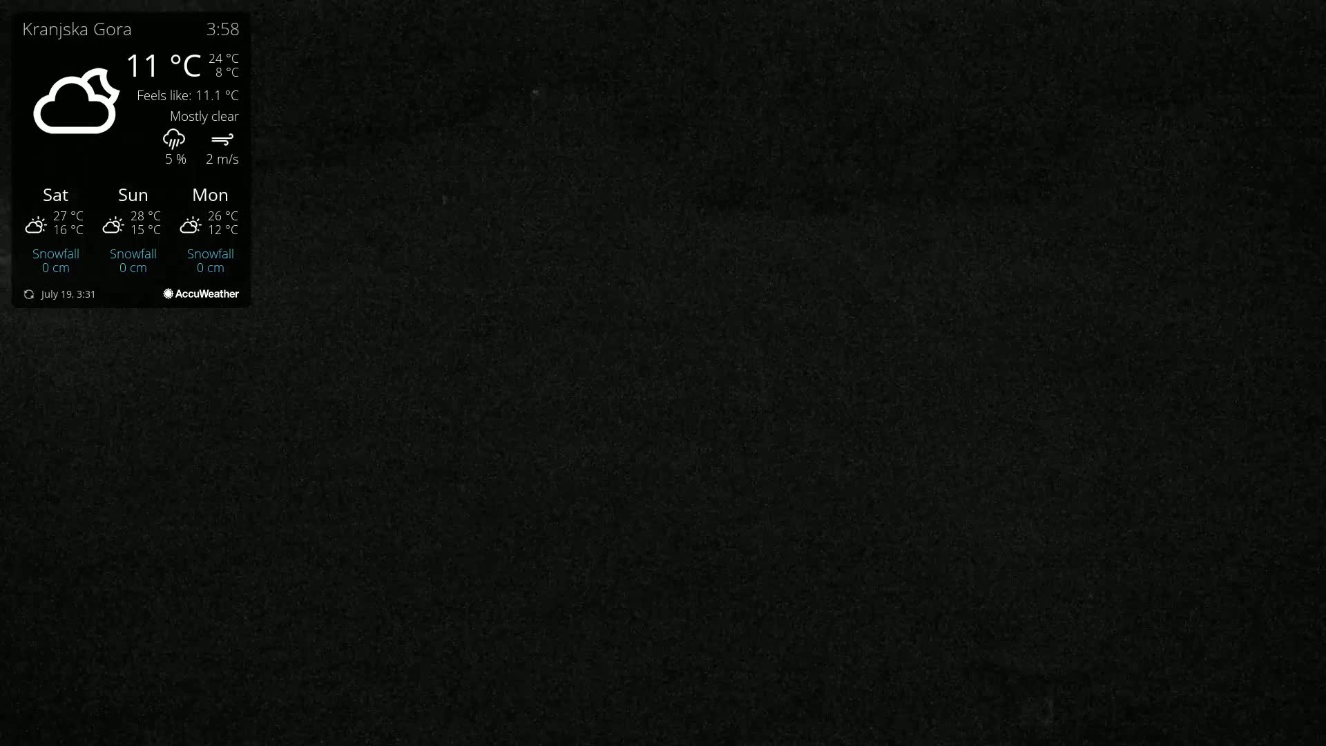 Kranjska Gora Ski Slopes Live Cam - Jesenice, Gorenjska (Upper Carniola), Slovenia