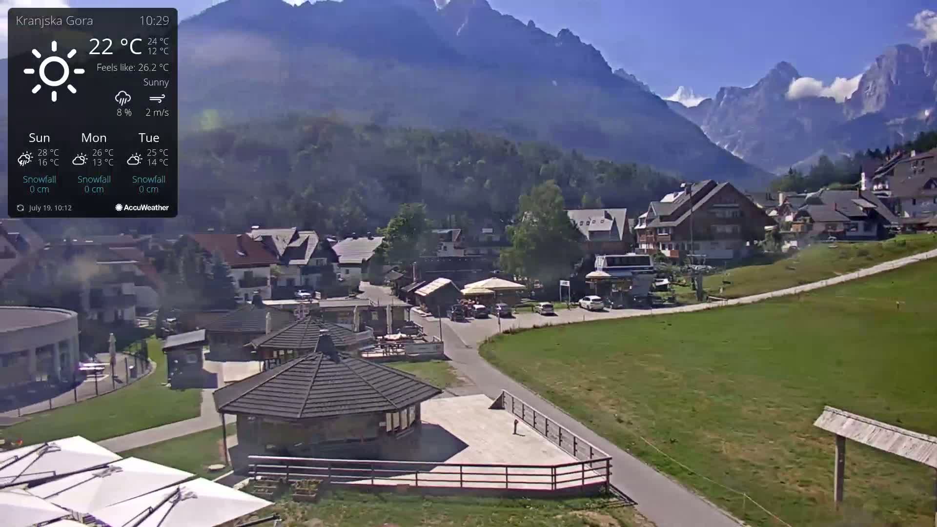 Kranjska Gora Ski Slopes Live Cam - Jesenice, Gorenjska (Upper Carniola), Slovenia