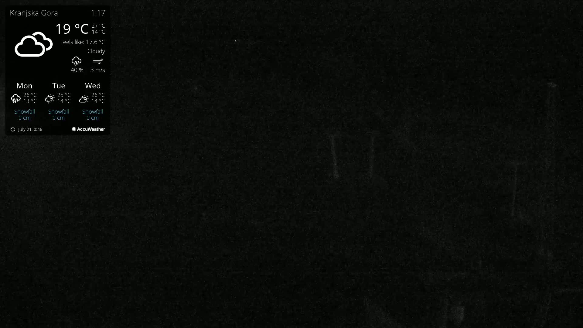 Kranjska Gora Ski Slopes Live Cam - Jesenice, Gorenjska (Upper Carniola), Slovenia
