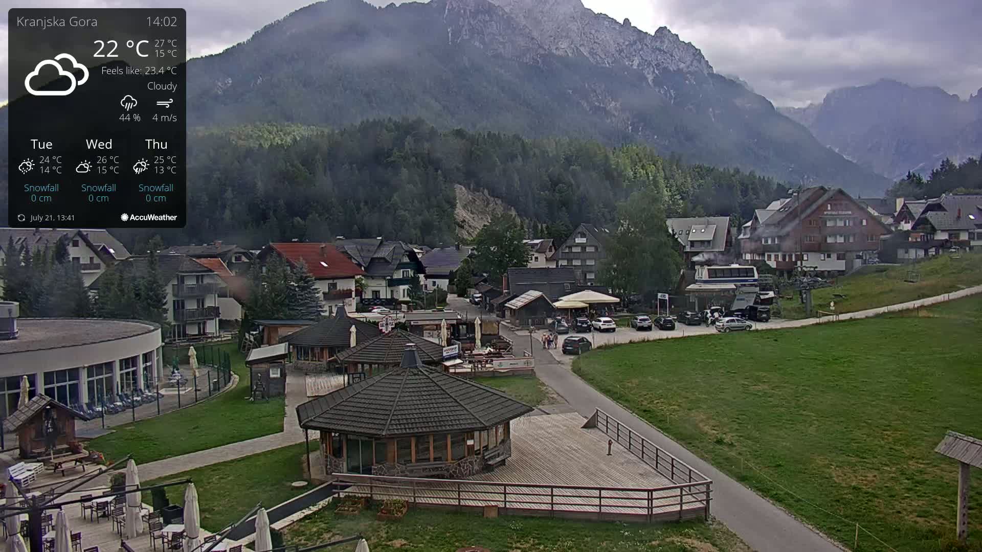 Kranjska Gora Ski Slopes Live Cam - Jesenice, Gorenjska (Upper Carniola), Slovenia