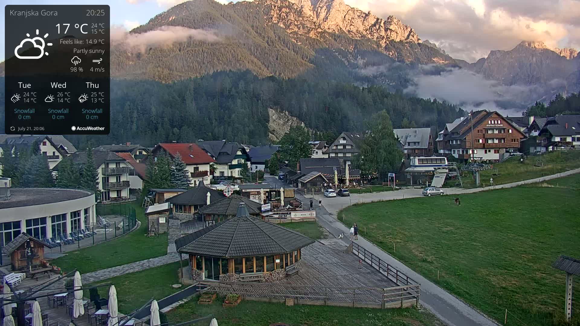 Kranjska Gora Ski Slopes Live Cam - Jesenice, Gorenjska (Upper Carniola), Slovenia