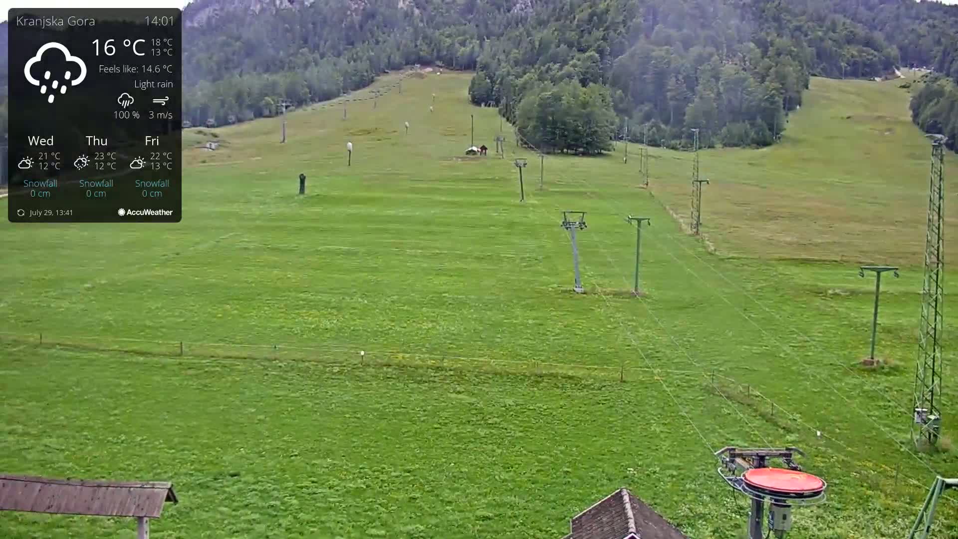 Kranjska Gora Ski Slopes Live Cam - Jesenice, Gorenjska (Upper Carniola), Slovenia