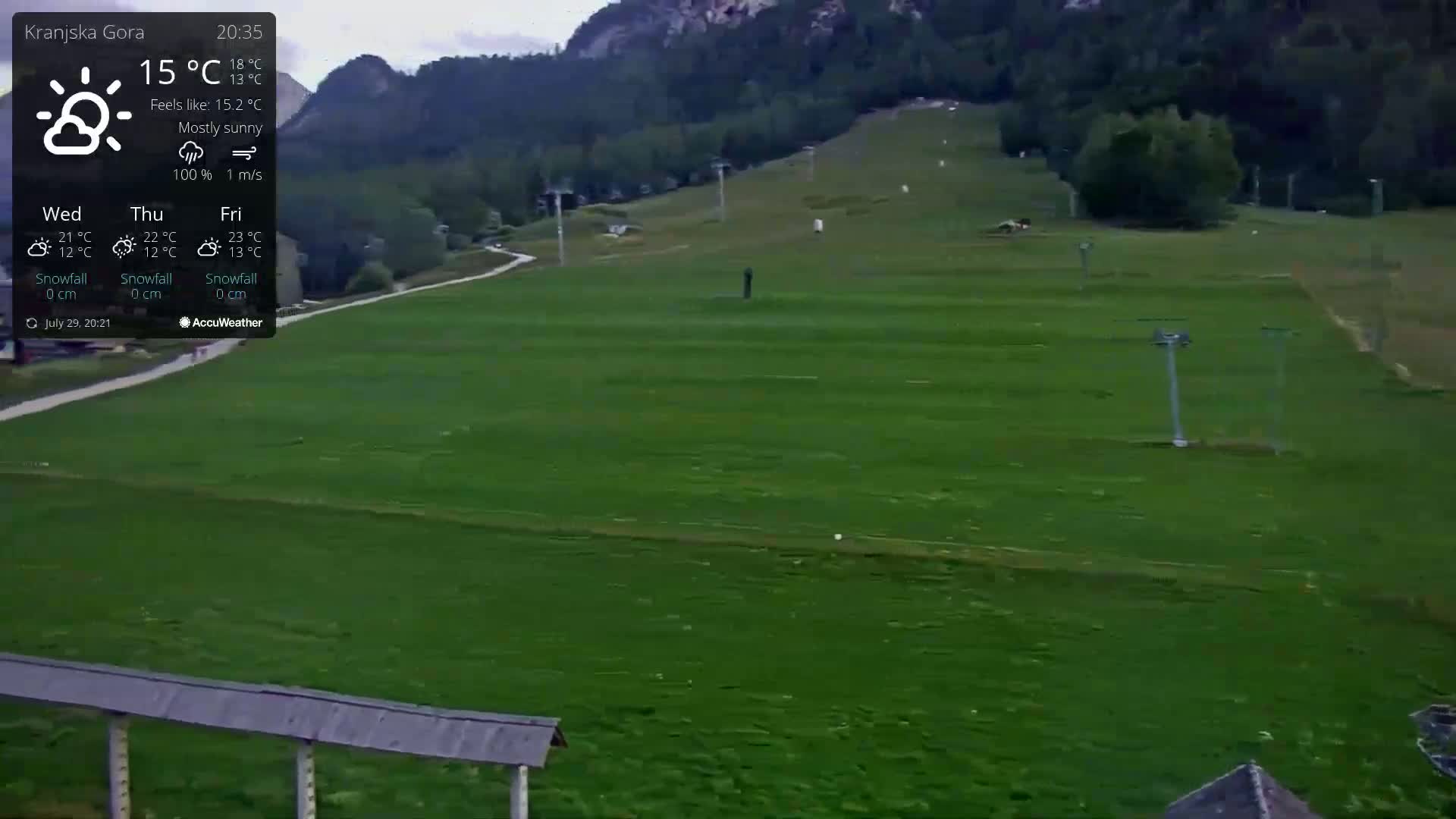 Kranjska Gora Ski Slopes Live Cam - Jesenice, Gorenjska (Upper Carniola), Slovenia