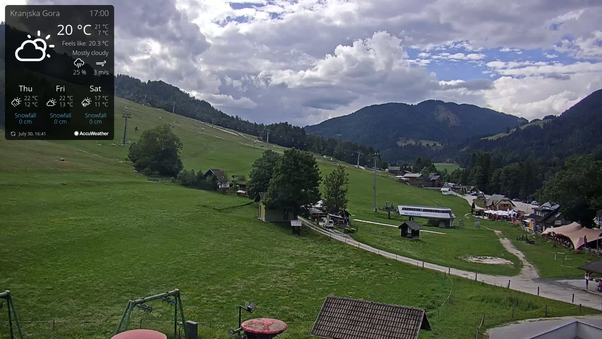 Kranjska Gora Ski Slopes Live Cam - Jesenice, Gorenjska (Upper Carniola), Slovenia