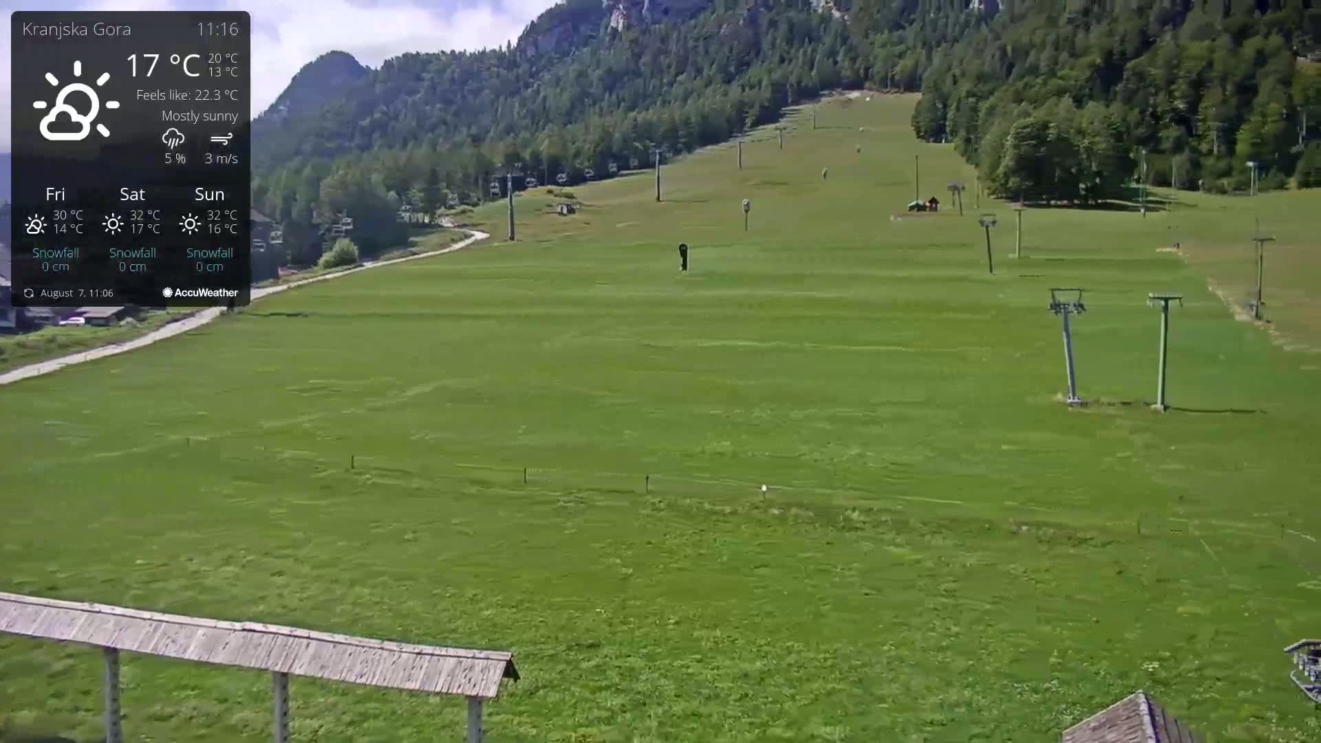 Kranjska Gora Ski Slopes Live Cam - Jesenice, Gorenjska (Upper Carniola), Slovenia
