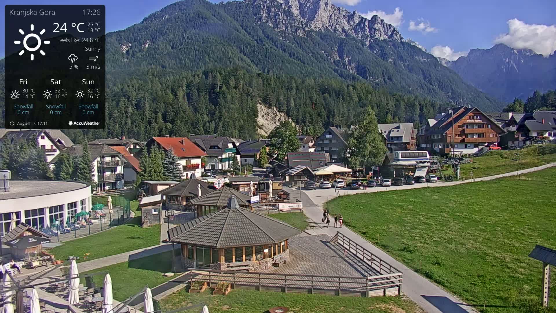 Kranjska Gora Ski Slopes Live Cam - Jesenice, Gorenjska (Upper Carniola), Slovenia