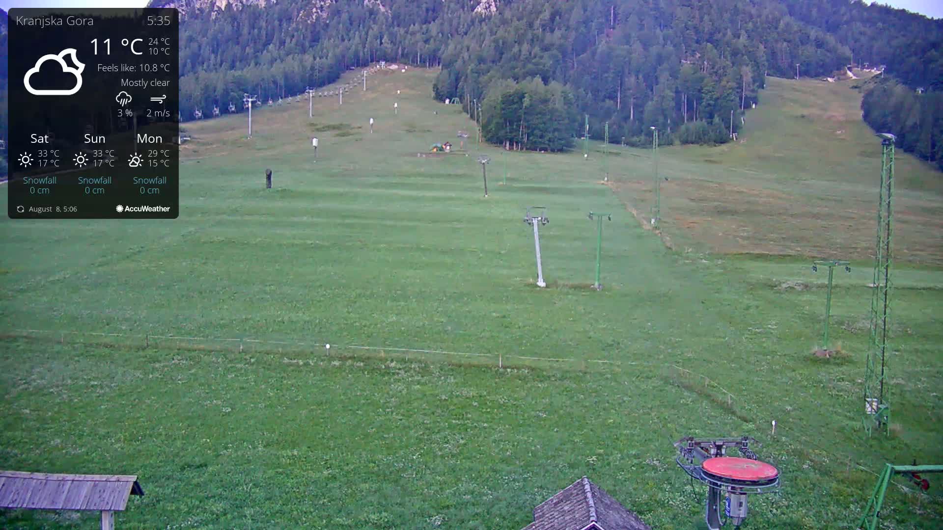Kranjska Gora Ski Slopes Live Cam - Jesenice, Gorenjska (Upper Carniola), Slovenia