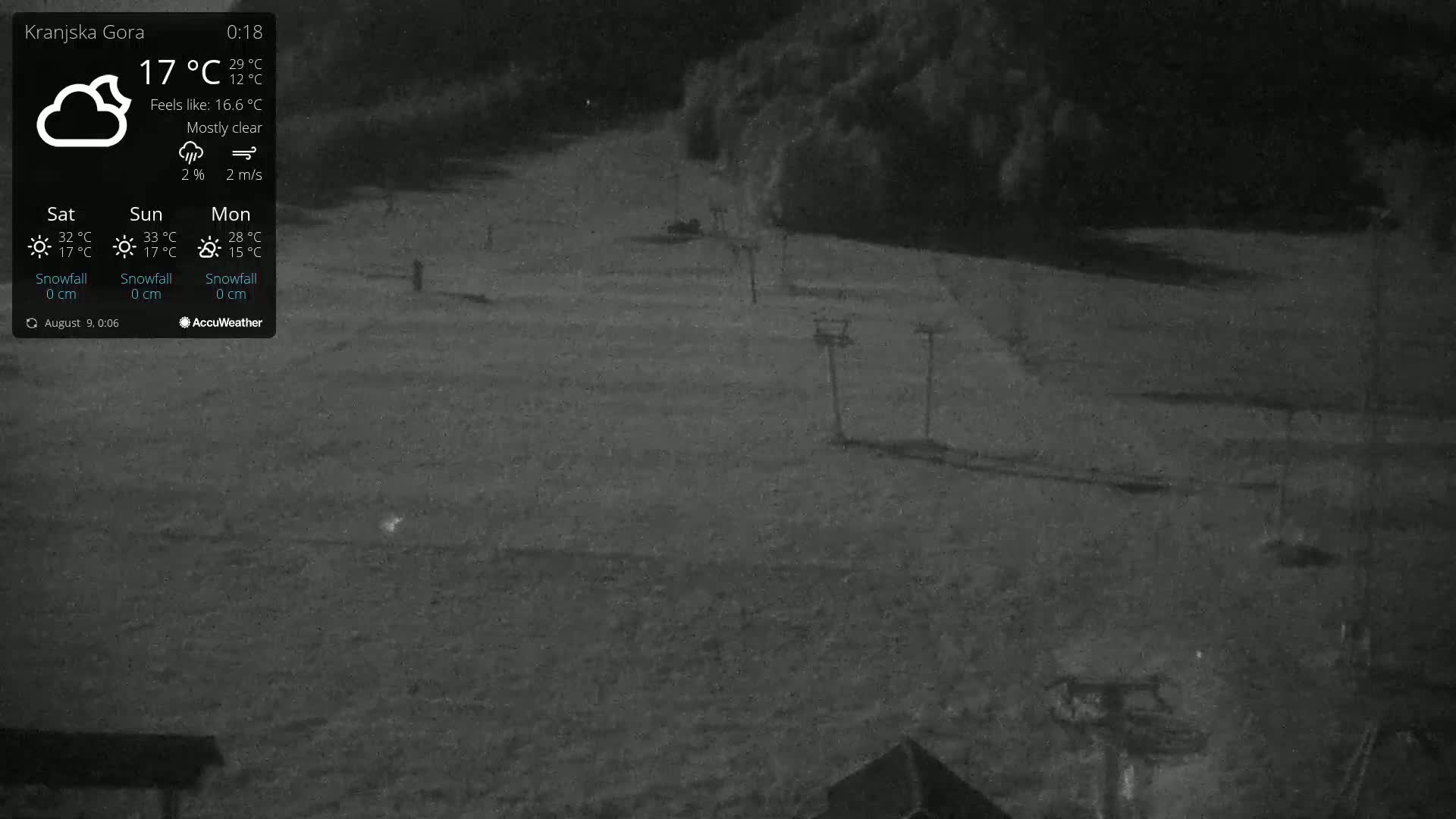 Kranjska Gora Ski Slopes Live Cam - Jesenice, Gorenjska (Upper Carniola), Slovenia