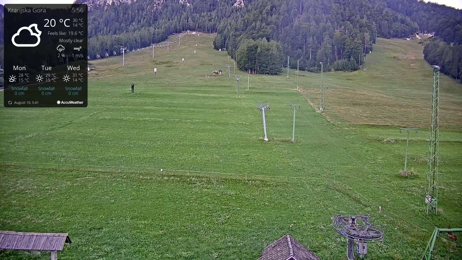 Kranjska Gora Ski Slopes Live Cam - Jesenice, Gorenjska (Upper Carniola), Slovenia