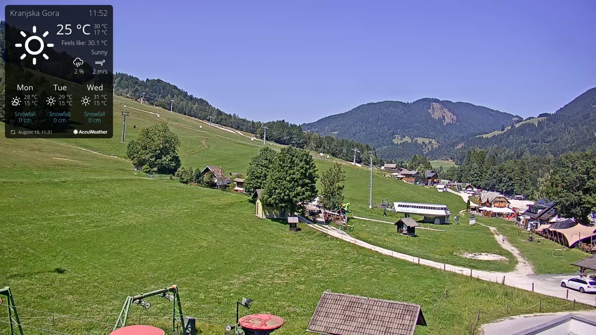Kranjska Gora Ski Slopes Live Cam - Jesenice, Gorenjska (Upper Carniola), Slovenia