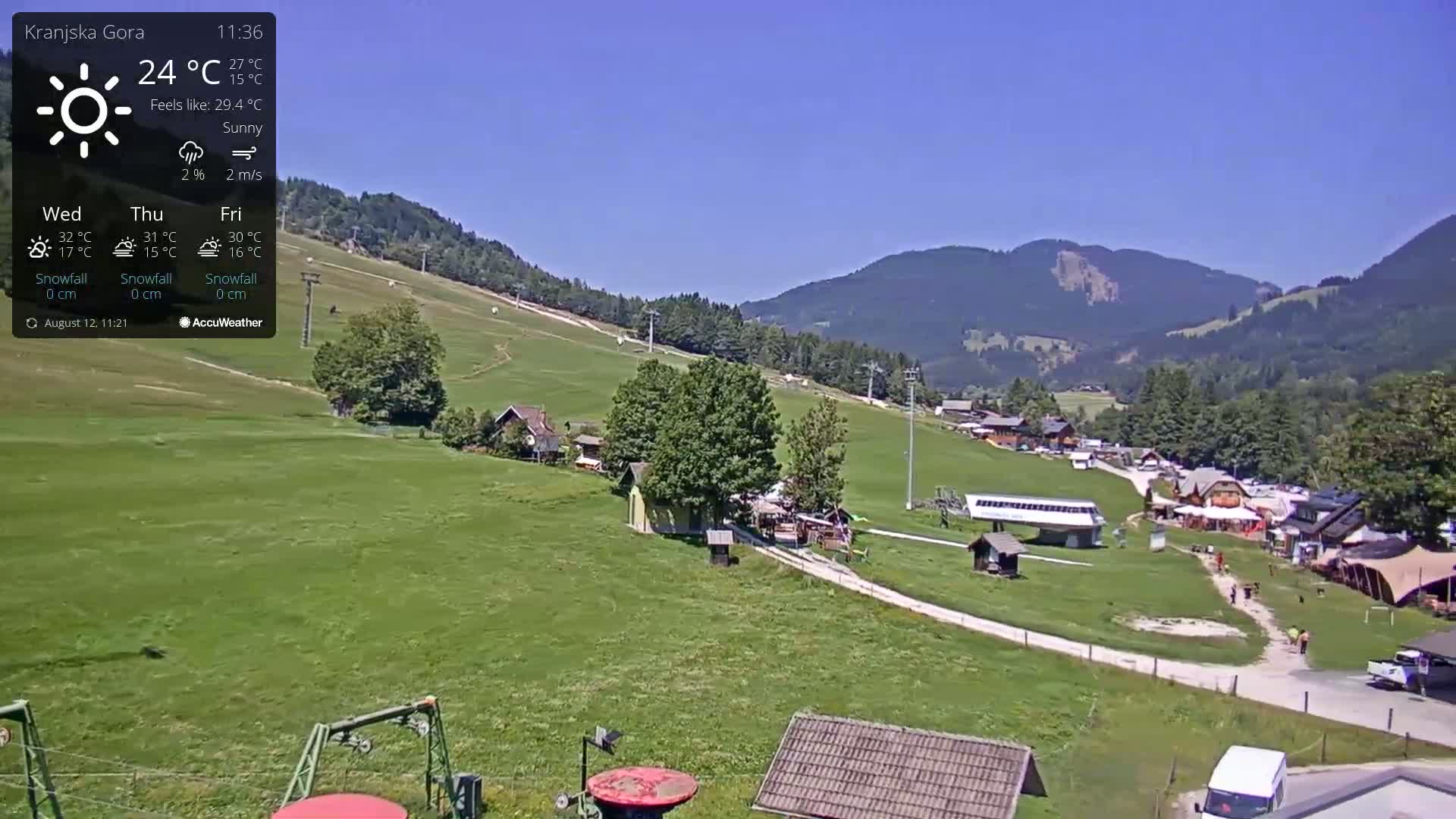 Kranjska Gora Ski Slopes Live Cam - Jesenice, Gorenjska (Upper Carniola), Slovenia