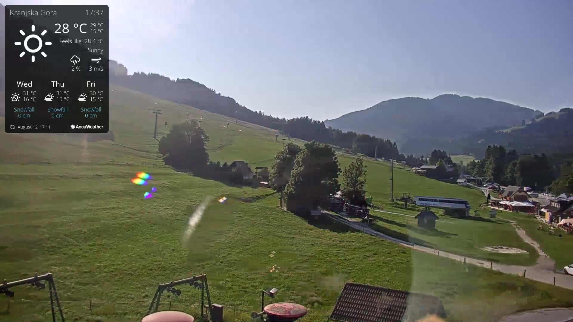 Kranjska Gora Ski Slopes Live Cam - Jesenice, Gorenjska (Upper Carniola), Slovenia