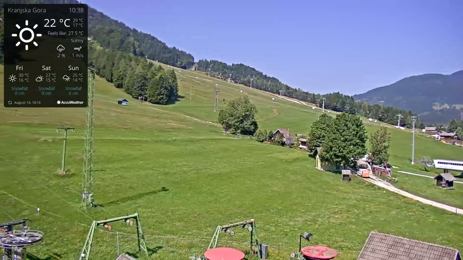 Kranjska Gora Ski Slopes Live Cam - Jesenice, Gorenjska (Upper Carniola), Slovenia