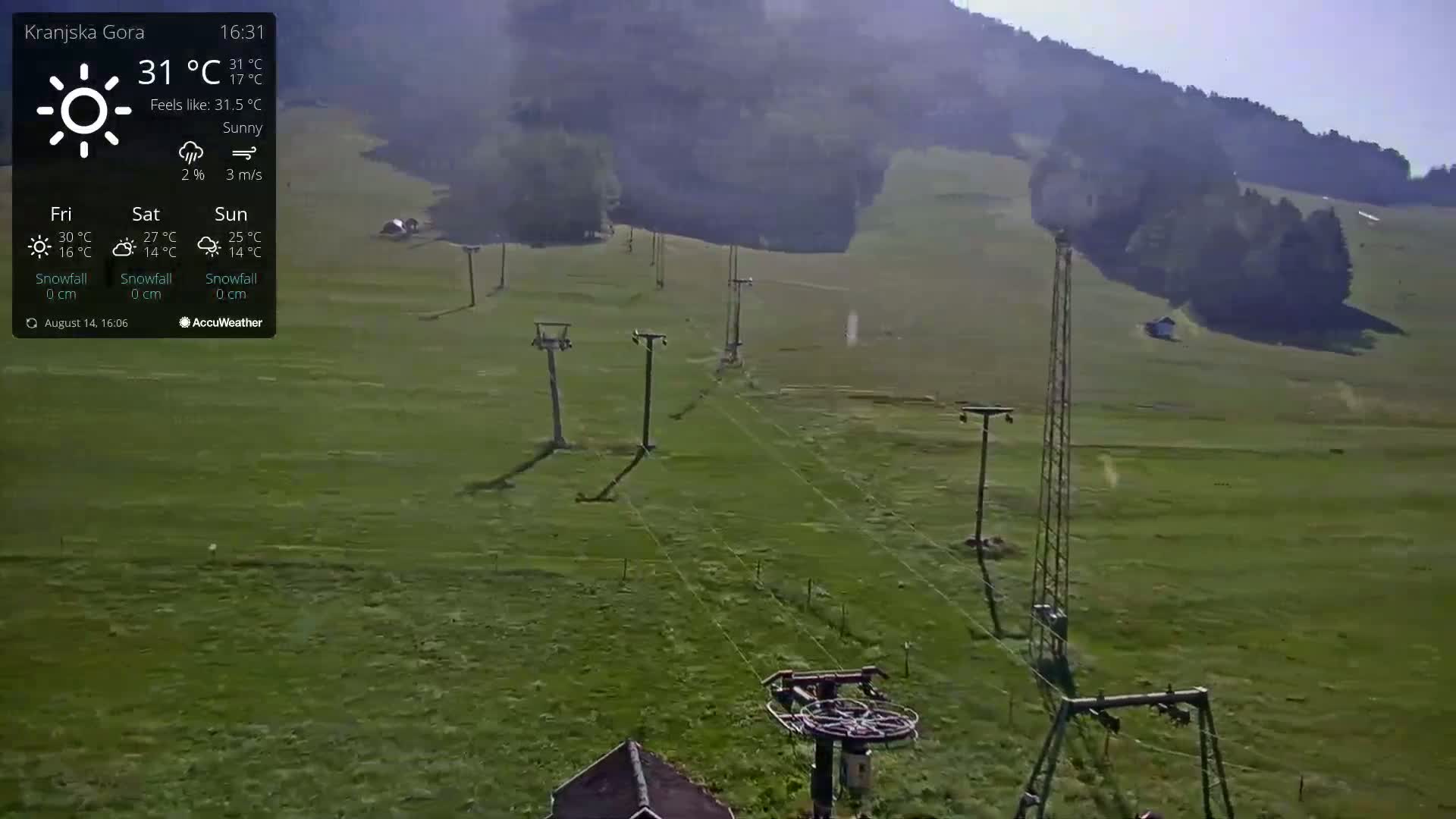 Kranjska Gora Ski Slopes Live Cam - Jesenice, Gorenjska (Upper Carniola), Slovenia