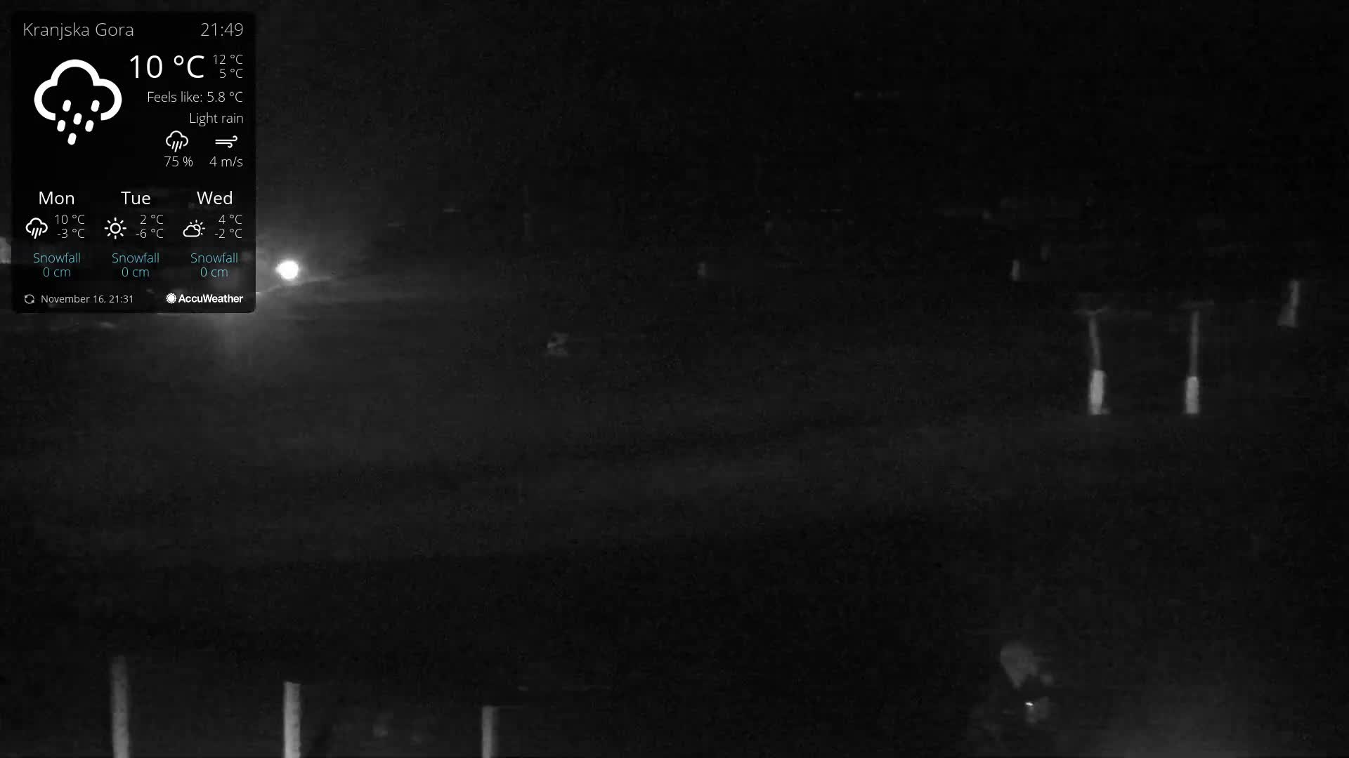 Kranjska Gora Ski Slopes Live Cam - Jesenice, Gorenjska (Upper Carniola), Slovenia