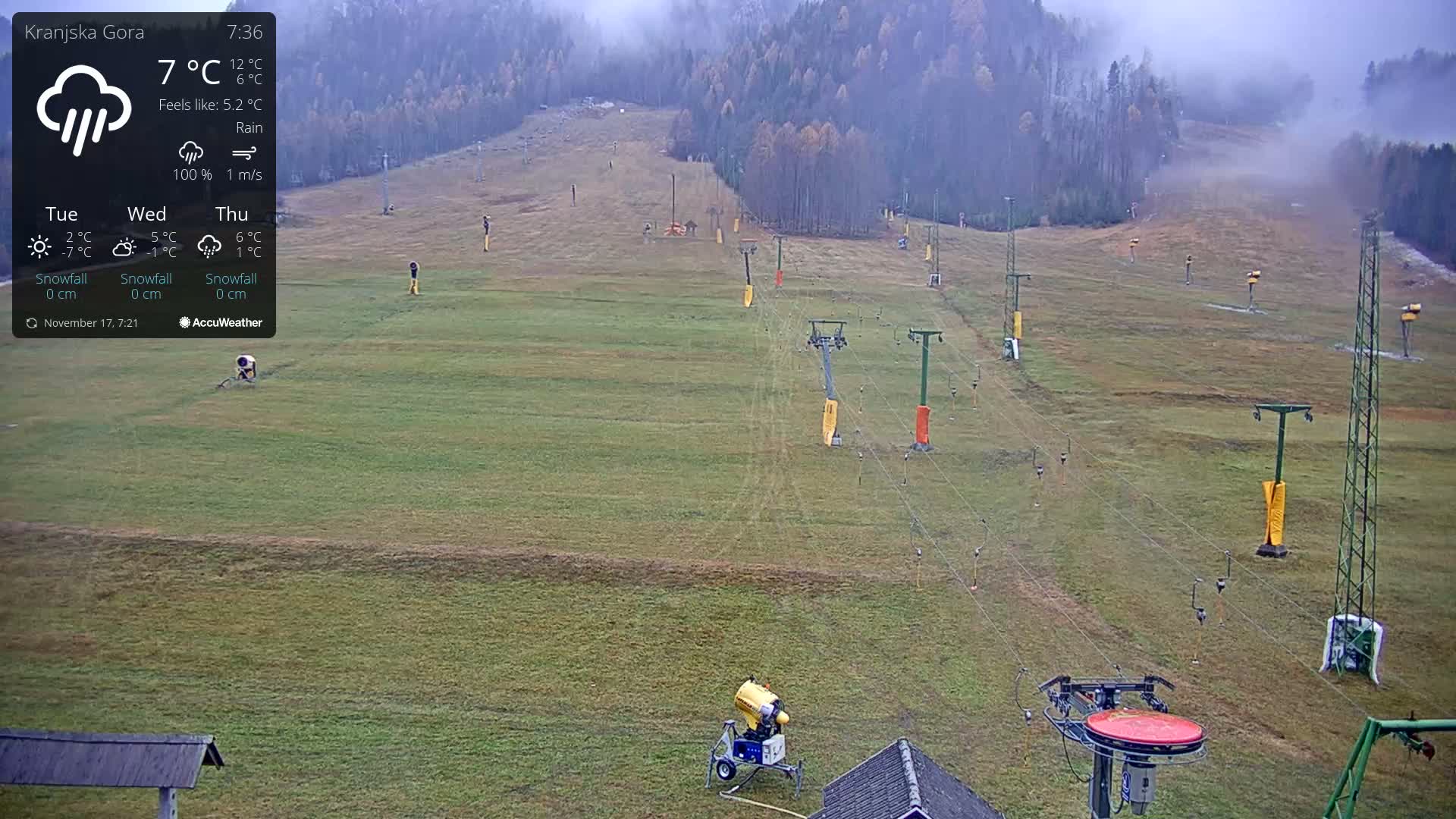 Kranjska Gora Ski Slopes Live Cam - Jesenice, Gorenjska (Upper Carniola), Slovenia