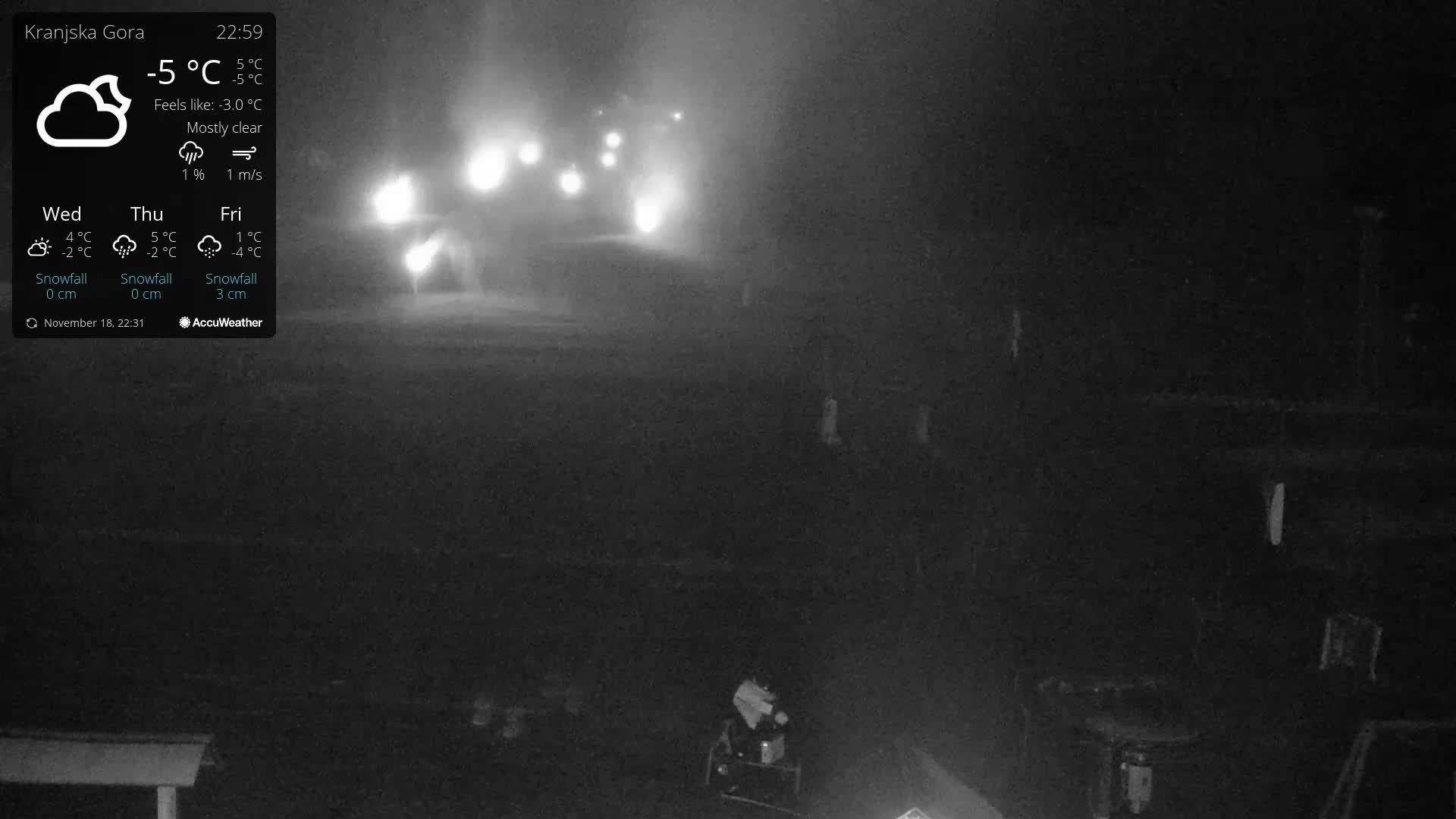 Kranjska Gora Ski Slopes Live Cam - Jesenice, Gorenjska (Upper Carniola), Slovenia