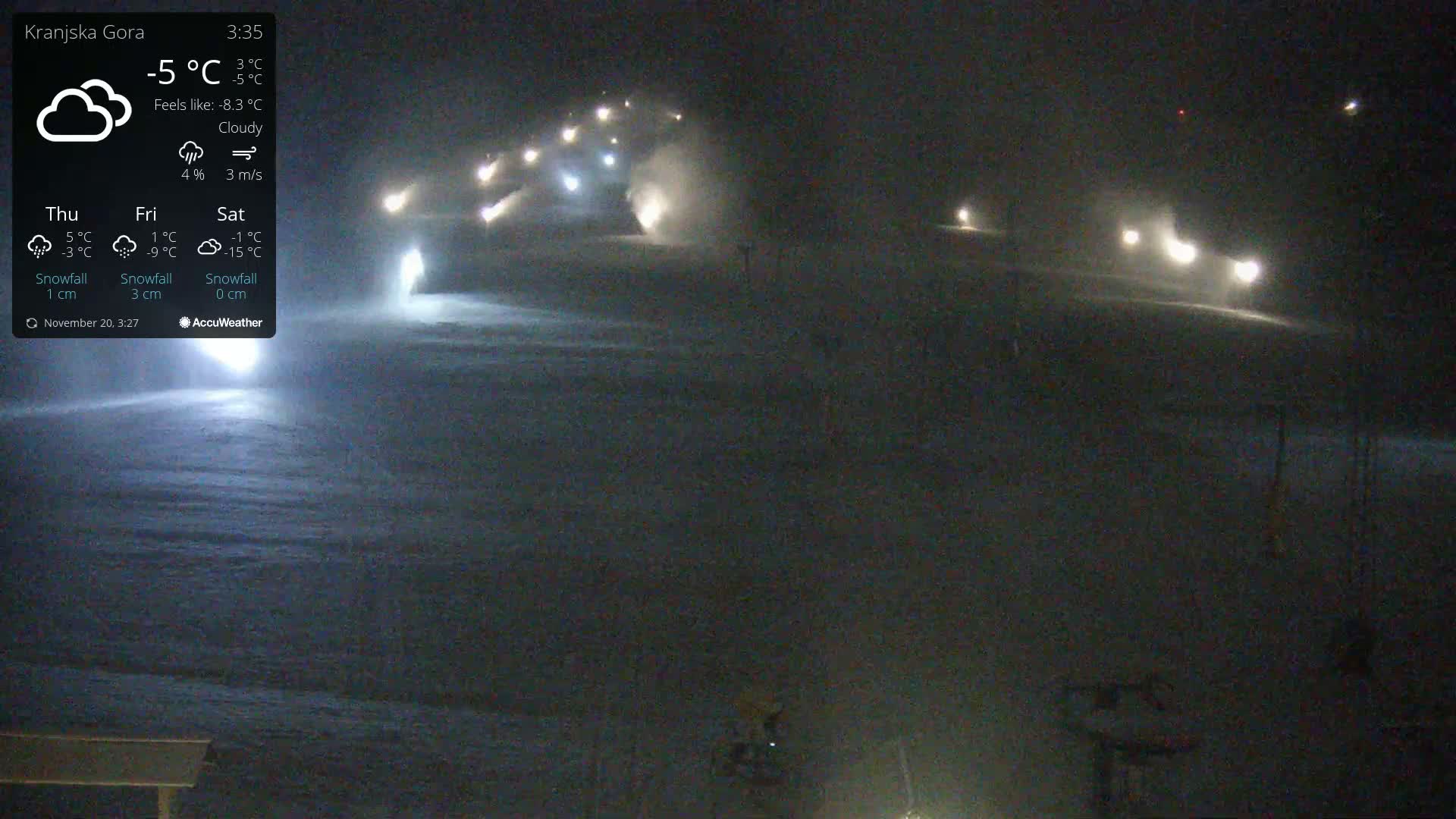 Kranjska Gora Ski Slopes Live Cam - Jesenice, Gorenjska (Upper Carniola), Slovenia