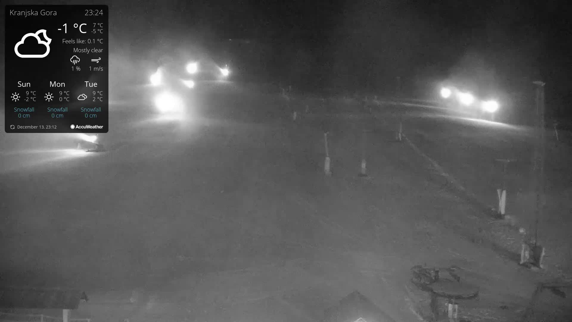 Kranjska Gora Ski Slopes Live Cam - Jesenice, Gorenjska (Upper Carniola), Slovenia