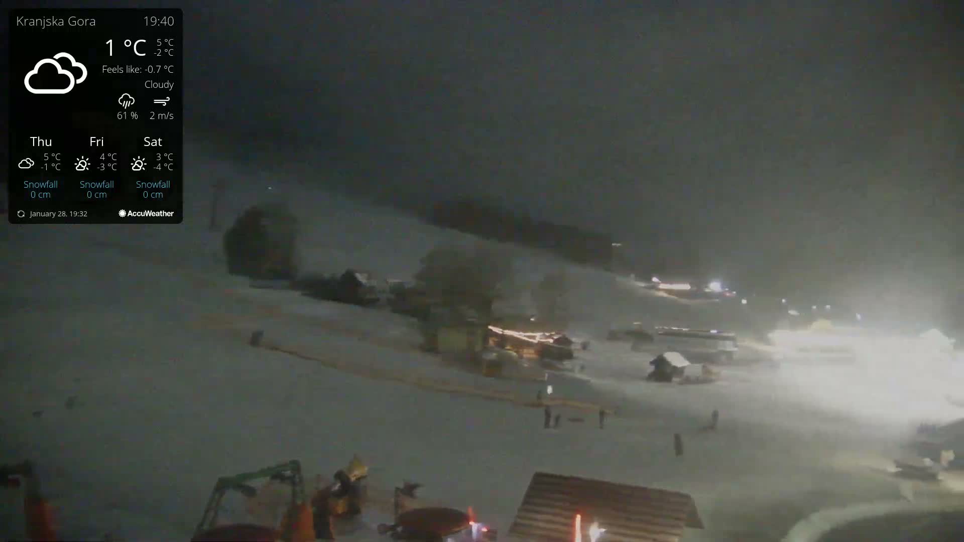 Kranjska Gora Ski Slopes Live Cam - Jesenice, Gorenjska (Upper Carniola), Slovenia