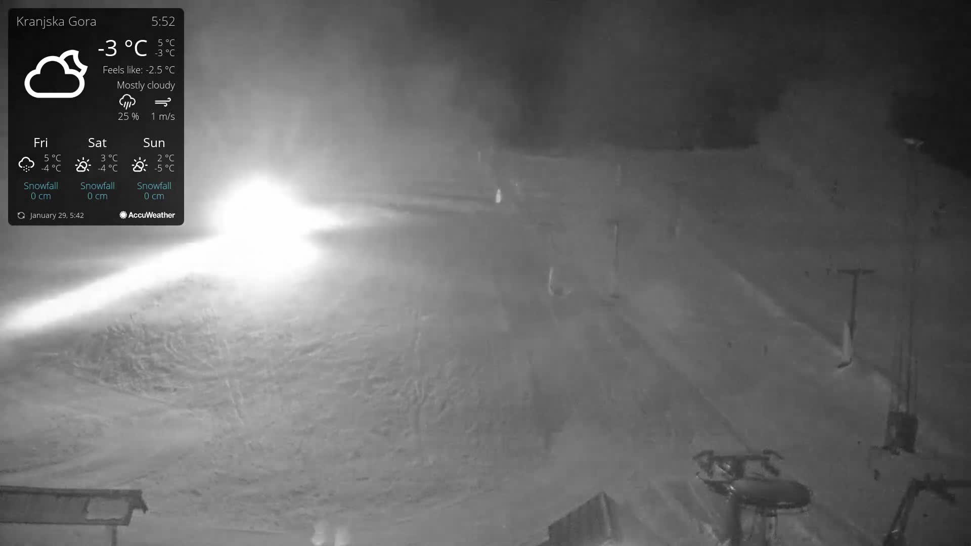 Kranjska Gora Ski Slopes Live Cam - Jesenice, Gorenjska (Upper Carniola), Slovenia