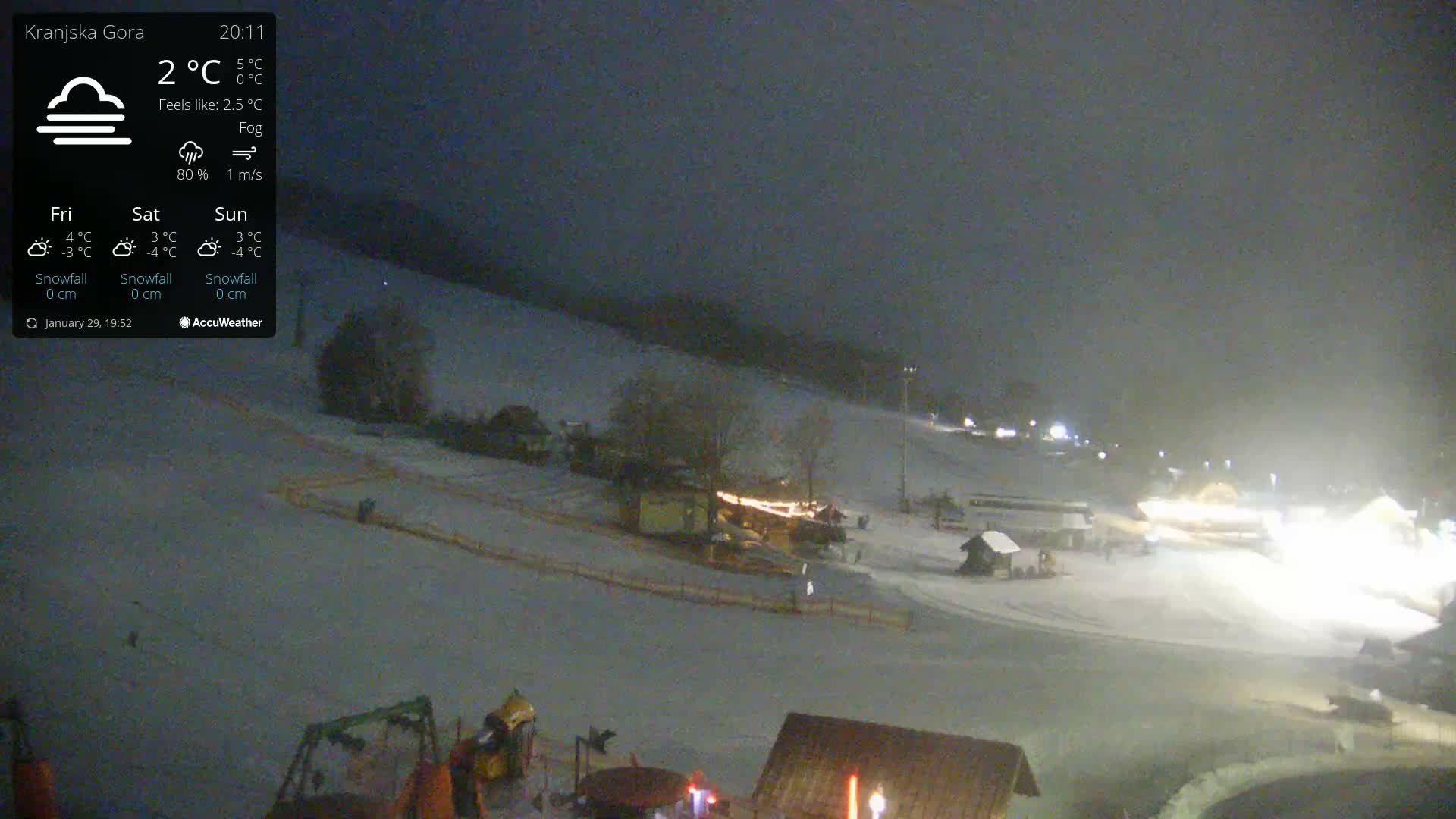 Kranjska Gora Ski Slopes Live Cam - Jesenice, Gorenjska (Upper Carniola), Slovenia
