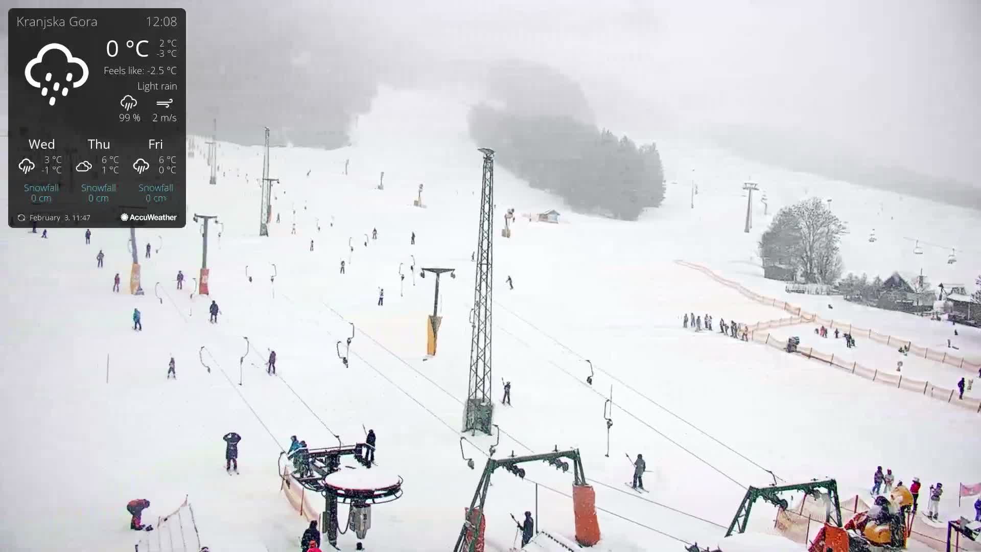 Kranjska Gora Ski Slopes Live Cam - Jesenice, Gorenjska (Upper Carniola), Slovenia