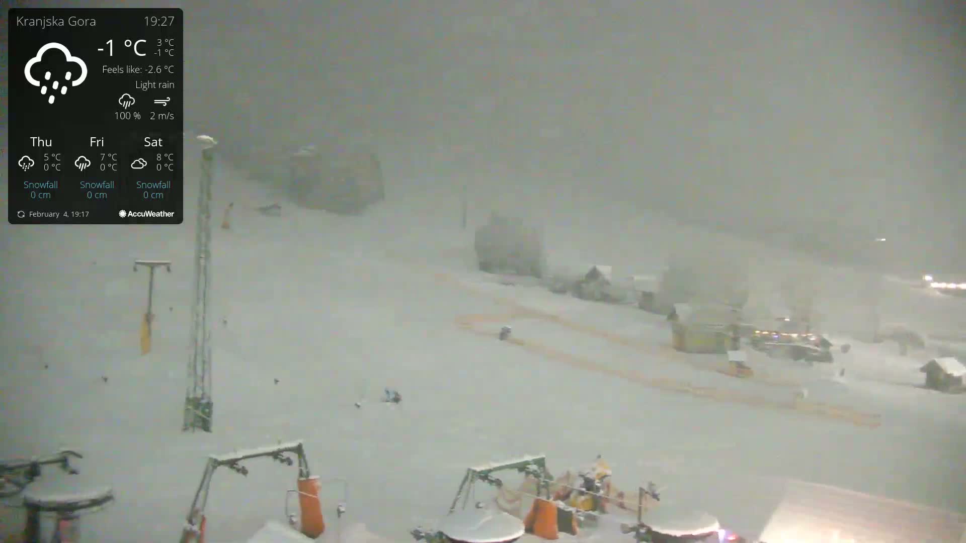 Kranjska Gora Ski Slopes Live Cam - Jesenice, Gorenjska (Upper Carniola), Slovenia