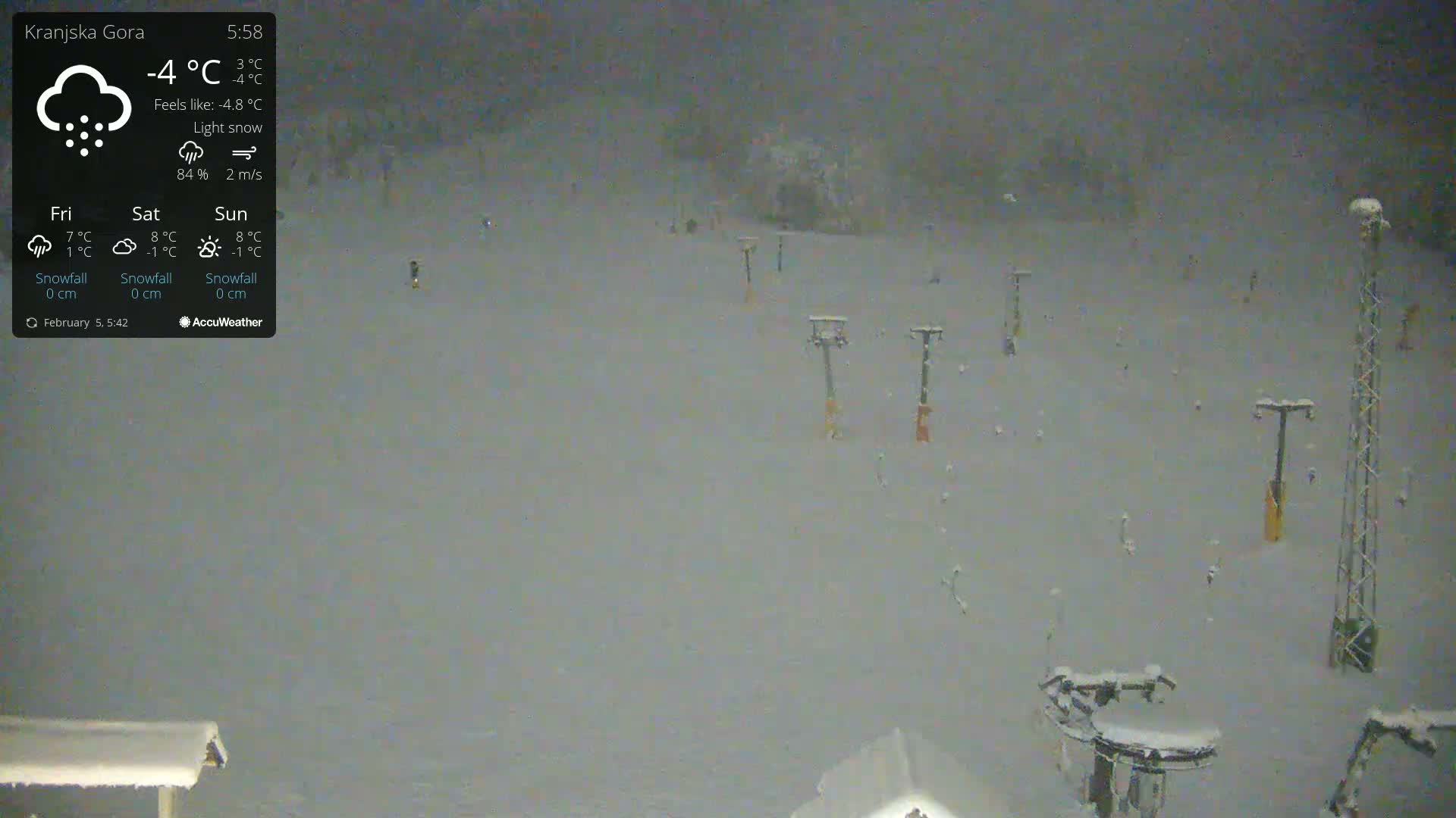 Kranjska Gora Ski Slopes Live Cam - Jesenice, Gorenjska (Upper Carniola), Slovenia