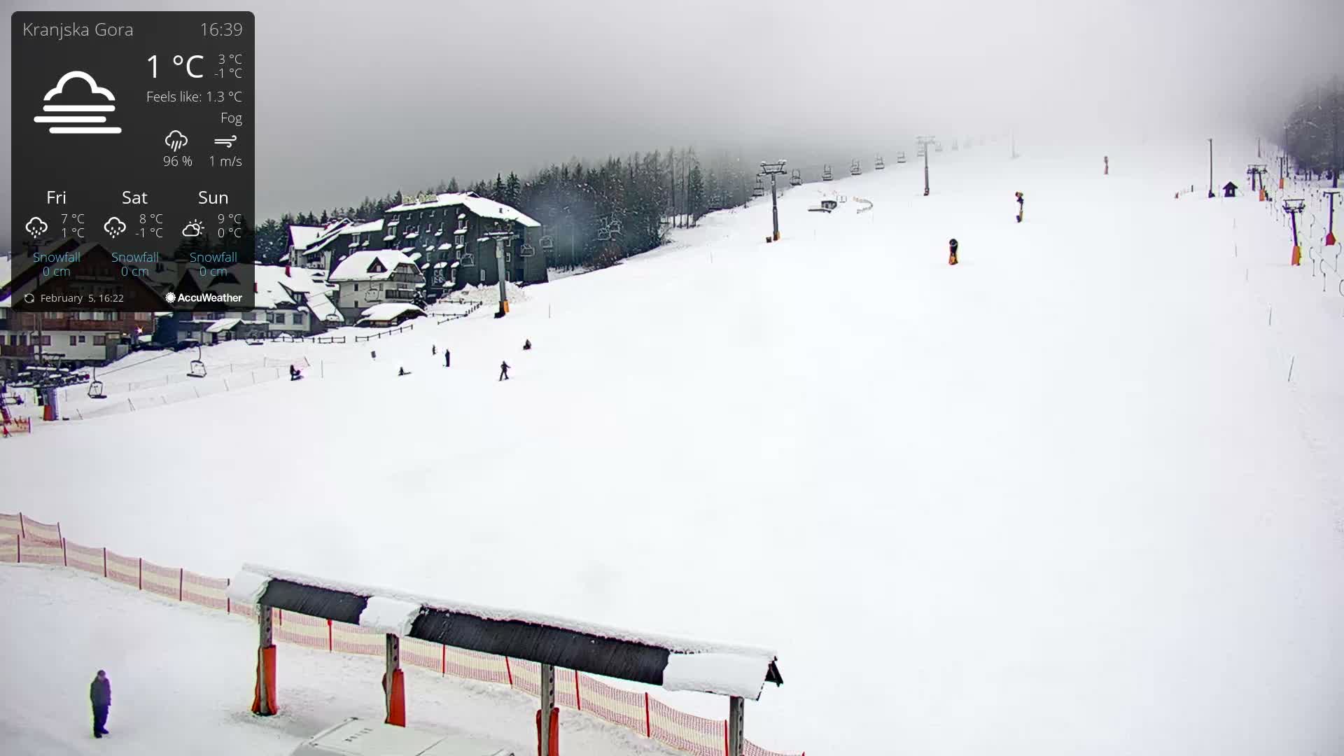 Kranjska Gora Ski Slopes Live Cam - Jesenice, Gorenjska (Upper Carniola), Slovenia