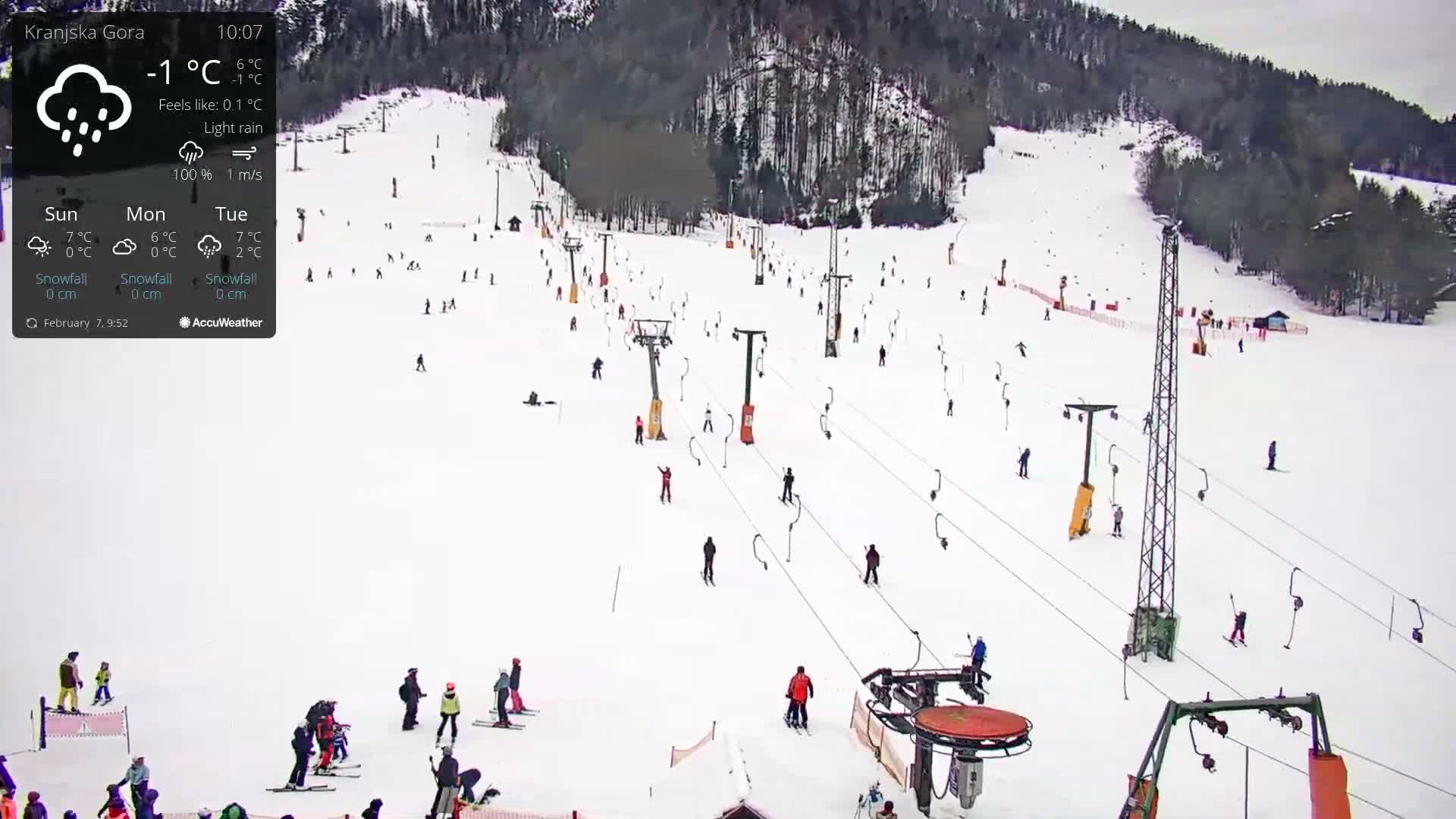 Kranjska Gora Ski Slopes Live Cam - Jesenice, Gorenjska (Upper Carniola), Slovenia