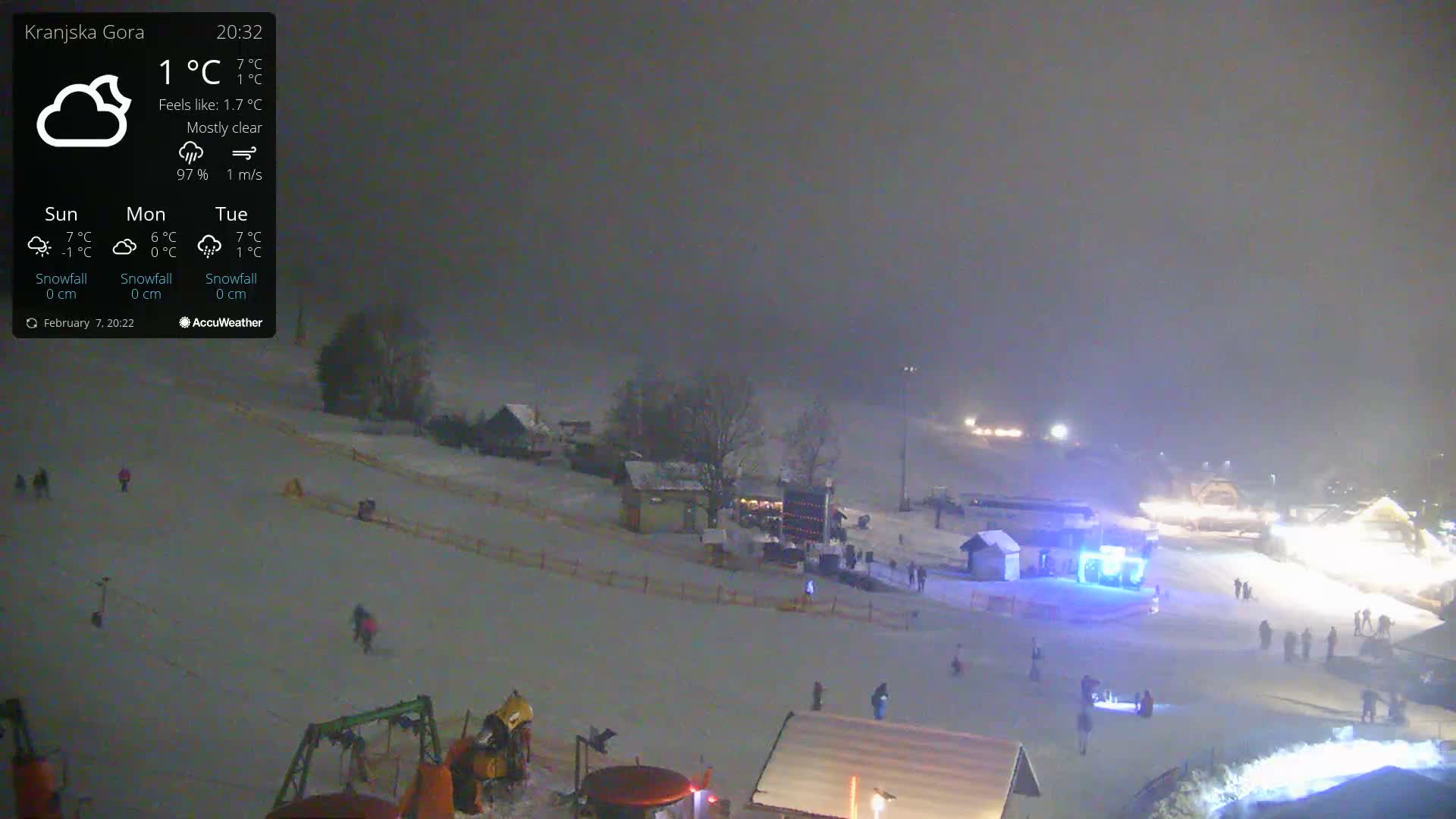 Kranjska Gora Ski Slopes Live Cam - Jesenice, Gorenjska (Upper Carniola), Slovenia