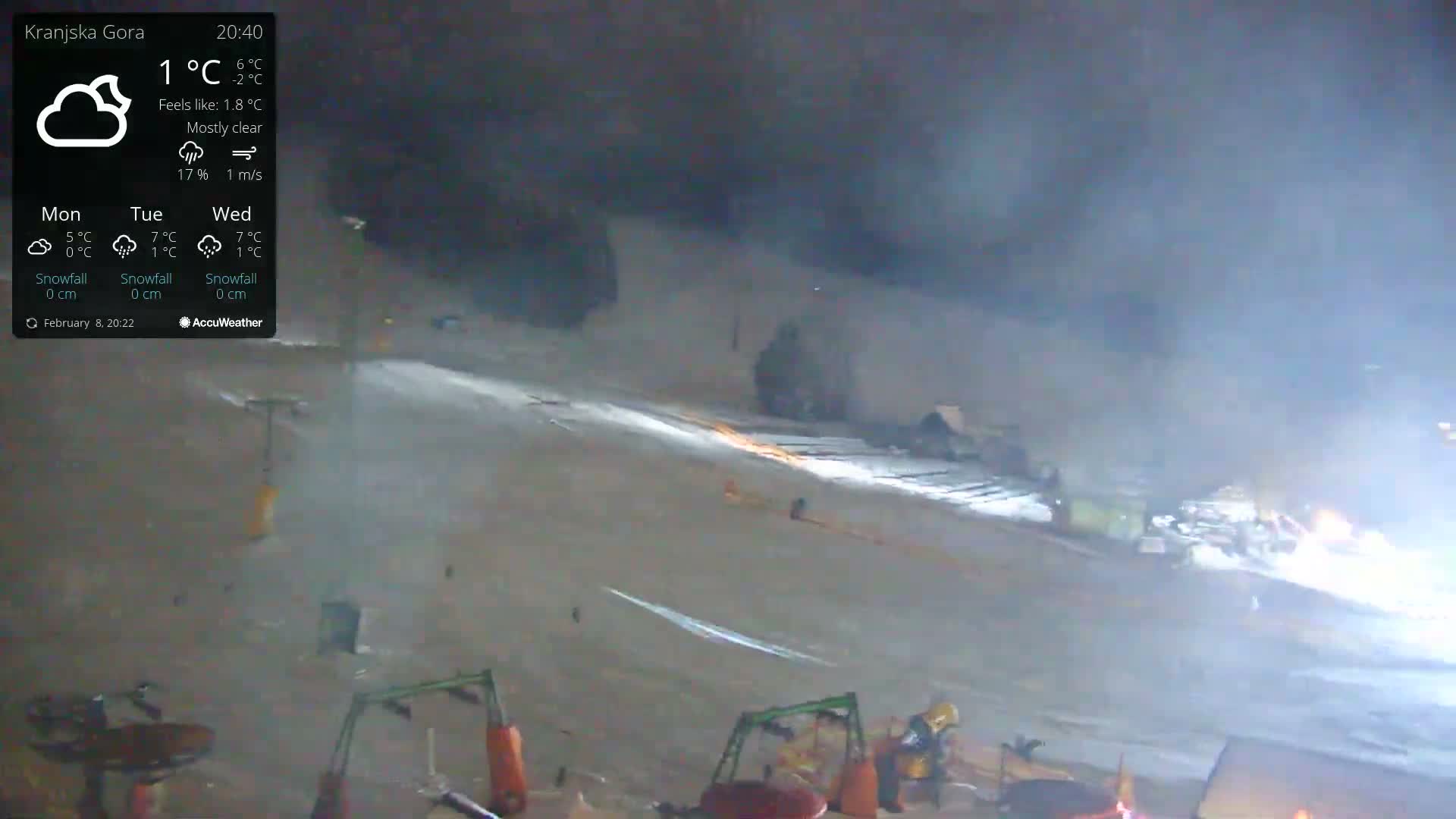Kranjska Gora Ski Slopes Live Cam - Jesenice, Gorenjska (Upper Carniola), Slovenia