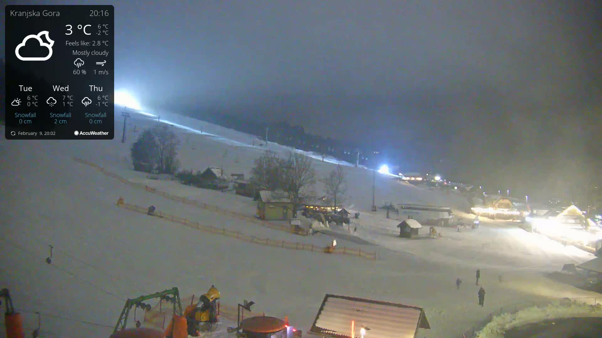 Kranjska Gora Ski Slopes Live Cam - Jesenice, Gorenjska (Upper Carniola), Slovenia