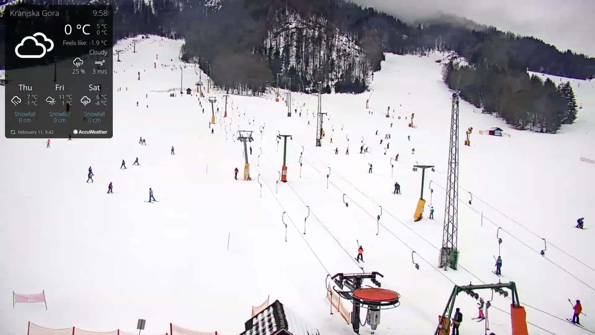 Kranjska Gora Ski Slopes Live Cam - Jesenice, Gorenjska (Upper Carniola), Slovenia
