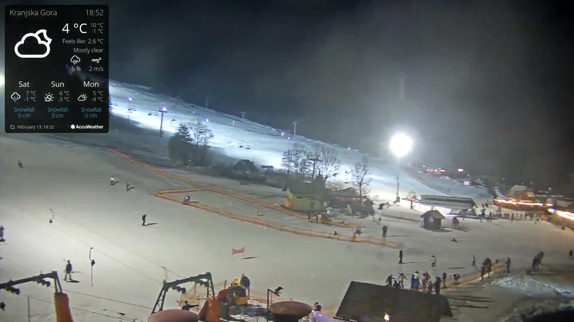 Kranjska Gora Ski Slopes Live Cam - Jesenice, Gorenjska (Upper Carniola), Slovenia