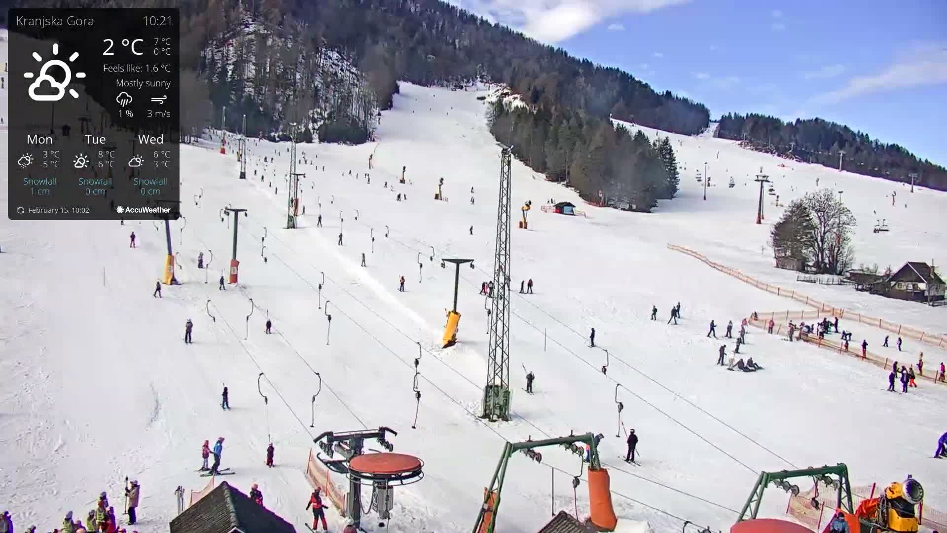 Kranjska Gora Ski Slopes Live Cam - Jesenice, Gorenjska (Upper Carniola), Slovenia