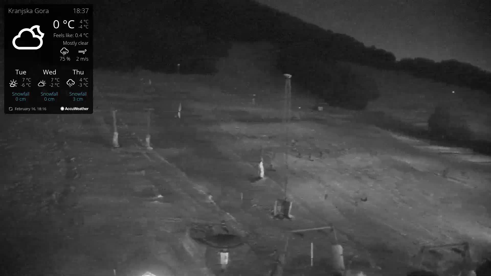 Kranjska Gora Ski Slopes Live Cam - Jesenice, Gorenjska (Upper Carniola), Slovenia