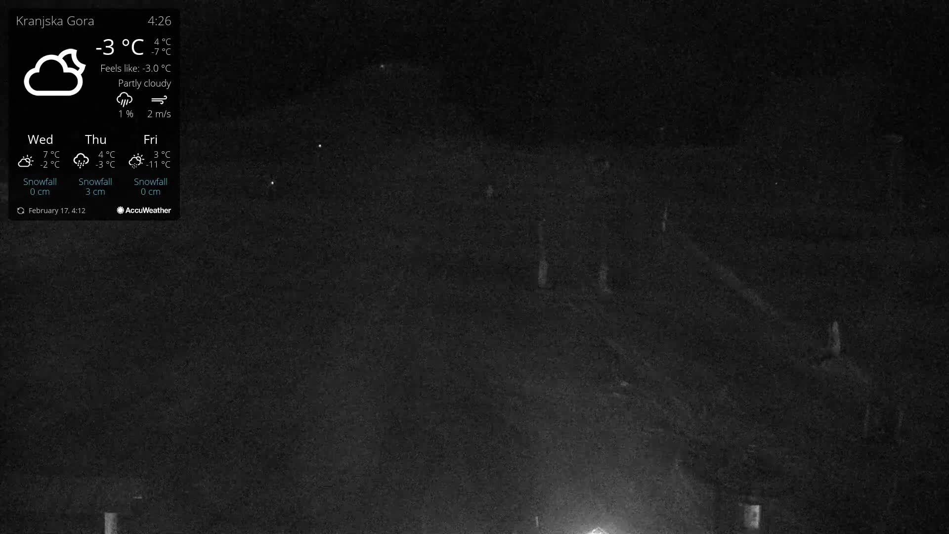 Kranjska Gora Ski Slopes Live Cam - Jesenice, Gorenjska (Upper Carniola), Slovenia