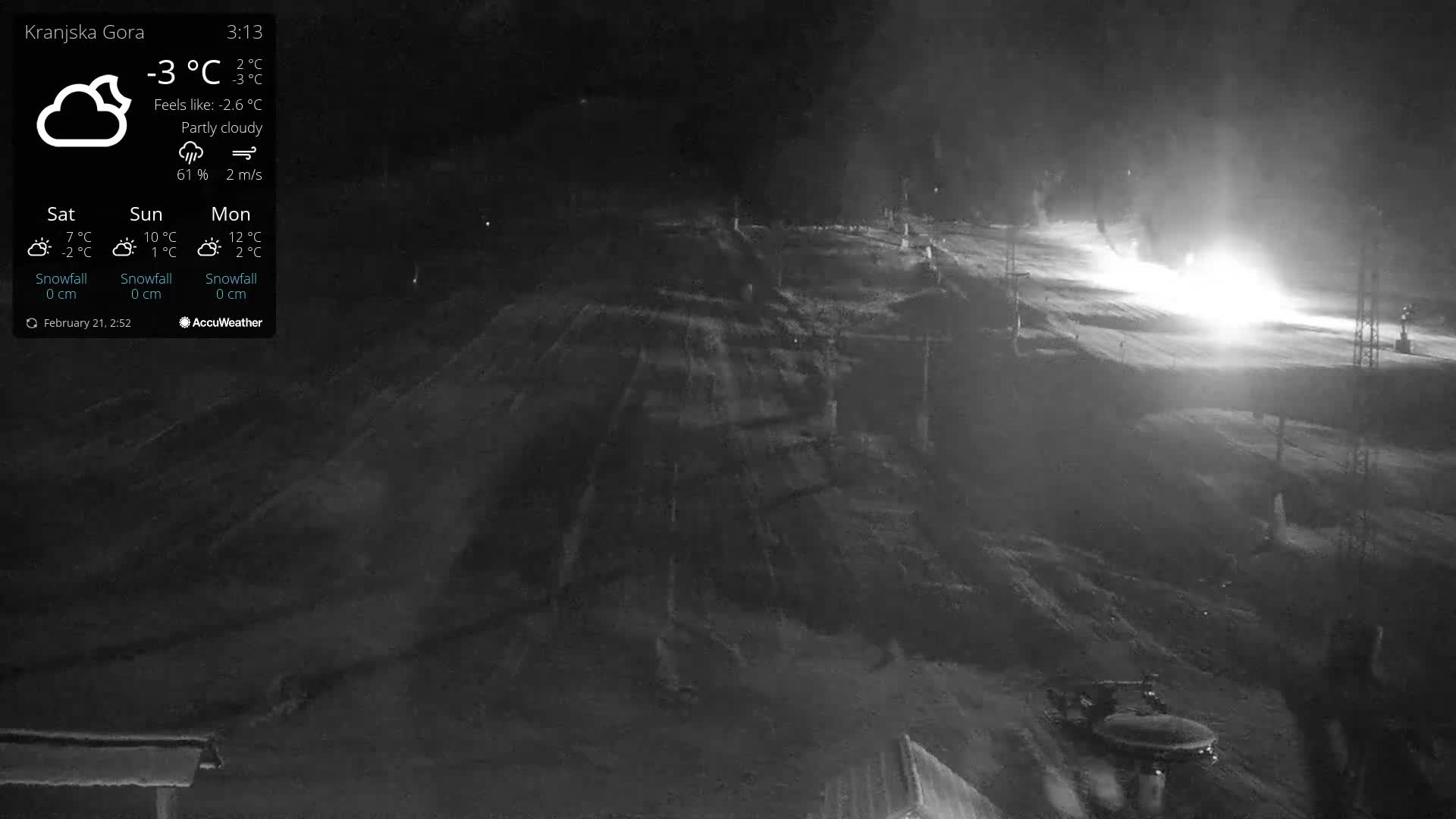 Kranjska Gora Ski Slopes Live Cam - Jesenice, Gorenjska (Upper Carniola), Slovenia
