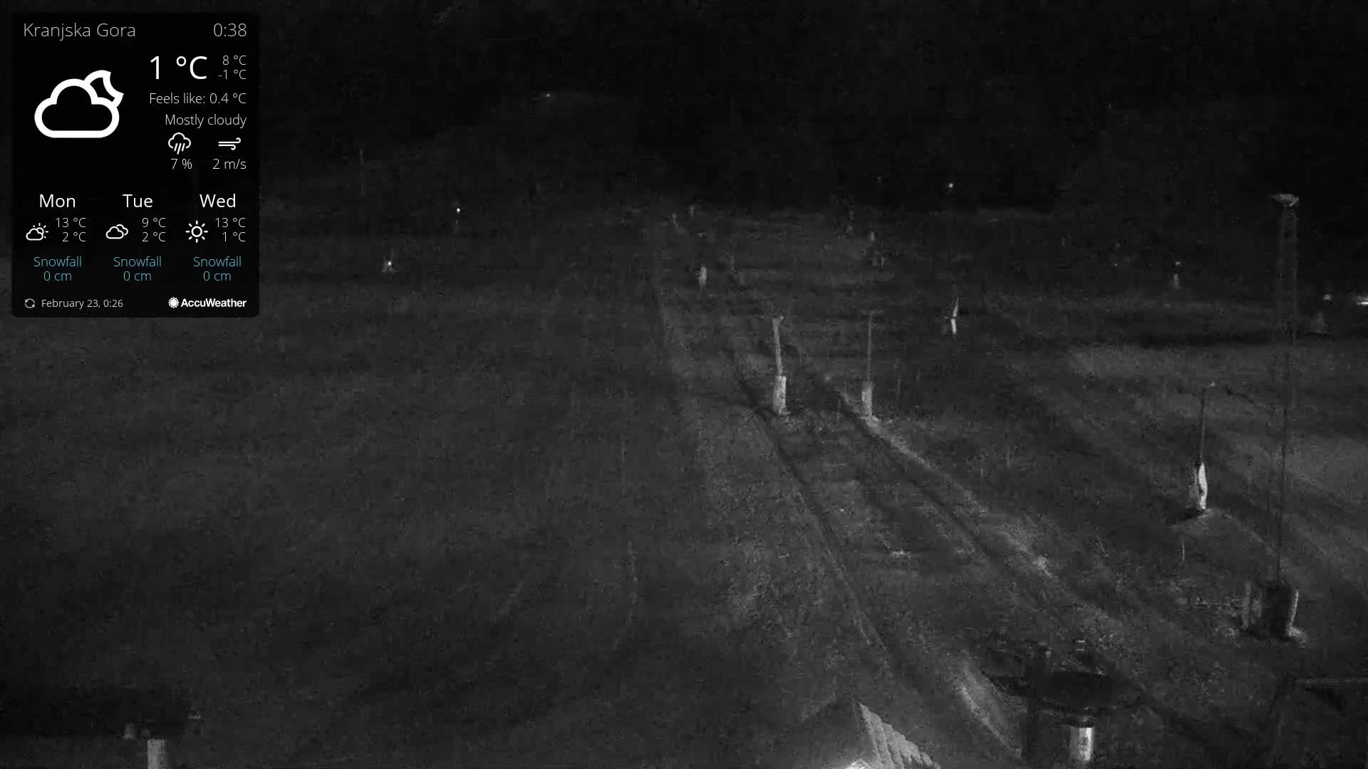 Kranjska Gora Ski Slopes Live Cam - Jesenice, Gorenjska (Upper Carniola), Slovenia