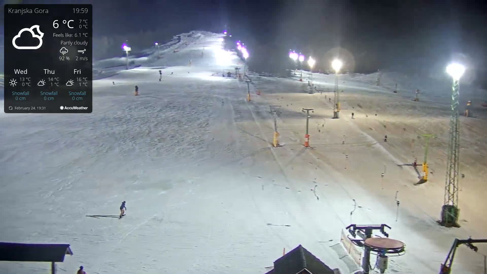 Kranjska Gora Ski Slopes Live Cam - Jesenice, Gorenjska (Upper Carniola), Slovenia