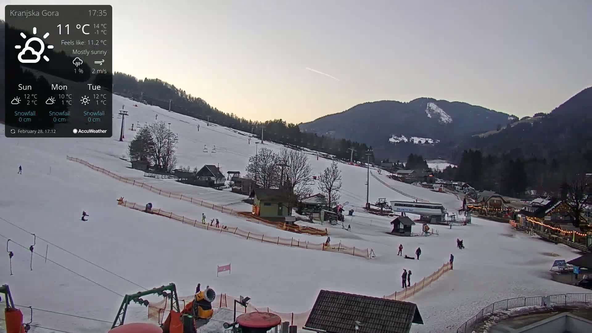 Kranjska Gora Ski Slopes Live Cam - Jesenice, Gorenjska (Upper Carniola), Slovenia