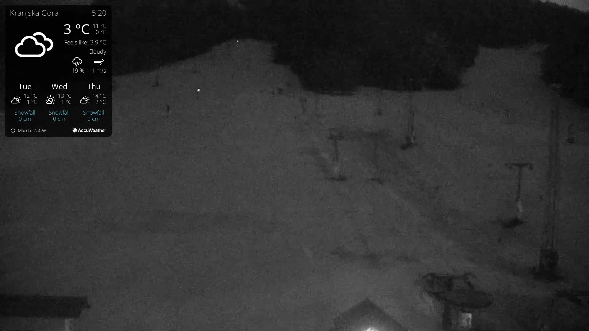 Kranjska Gora Ski Slopes Live Cam - Jesenice, Gorenjska (Upper Carniola), Slovenia