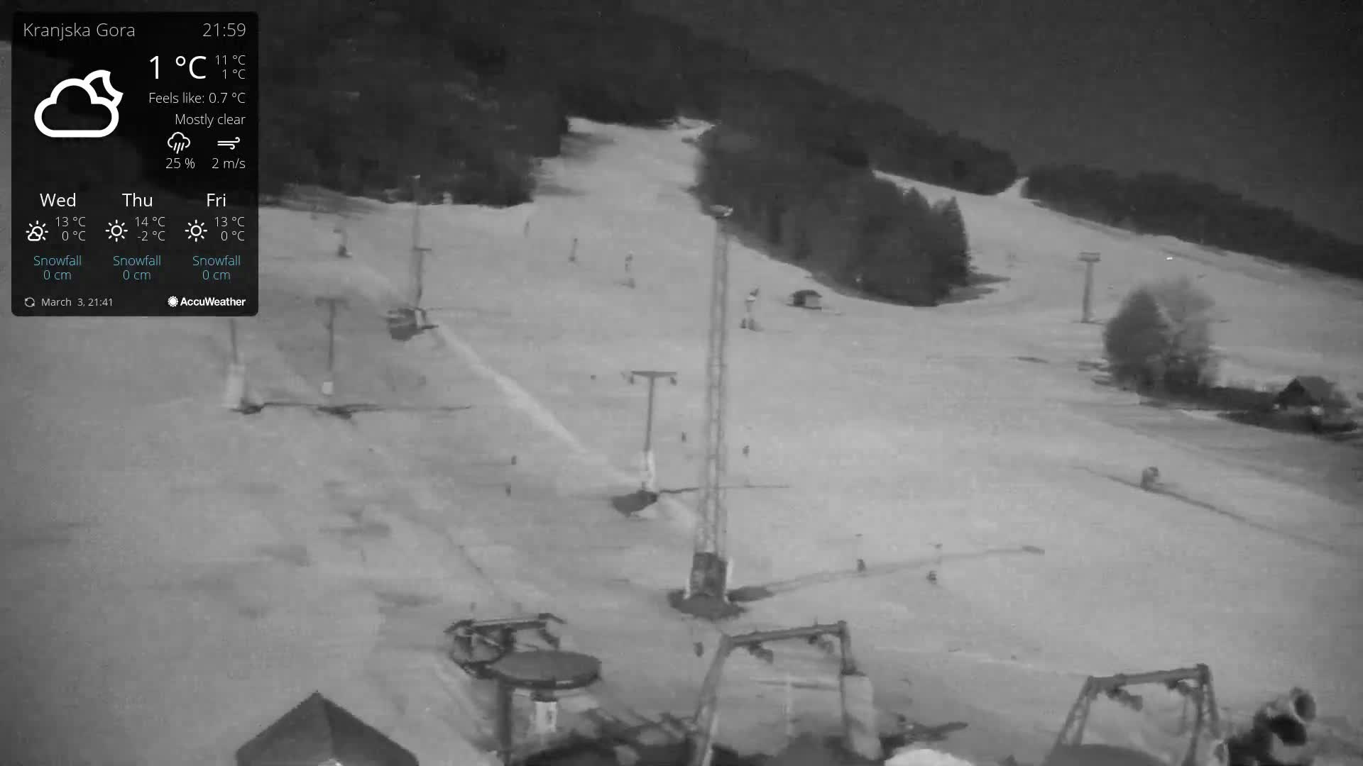 Kranjska Gora Ski Slopes Live Cam - Jesenice, Gorenjska (Upper Carniola), Slovenia